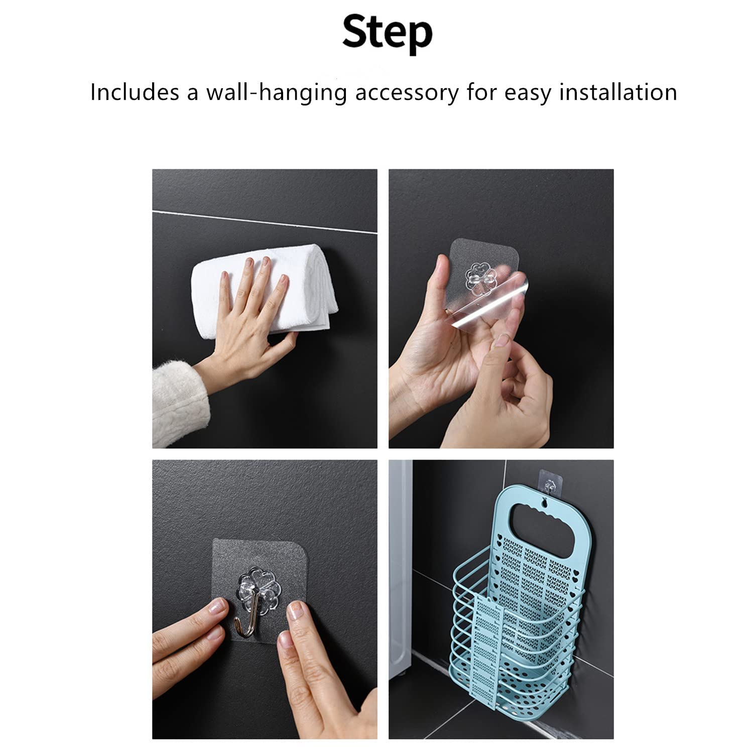 8145 Wall Hanging Laundry Basket Clothes Hanger Dirty Hamper Clothes Storage Hook Clothes Rails for Laundry Washing Machine Bathroom Kids Dirty Clothes Storage Hanger (1 Pc) 8145 Wall Hanging Laundry Basket Clothes Hanger Dirty Hamper Clothes Storage Hook Clothes Rails for Laundry Washing Machine Bathroom Kids Dirty Clothes Storage Hanger (1 Pc)